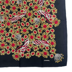 Chanel Scarf Silk Jewel Pattern Black Gold — view 6
