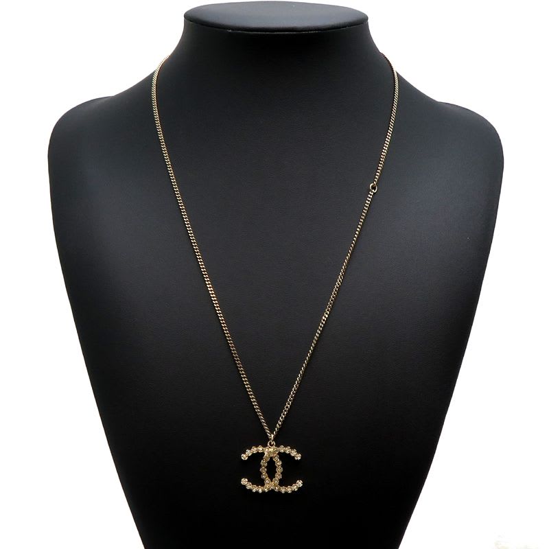 Chanel Coco Mark Rhinestone Necklace — view 8