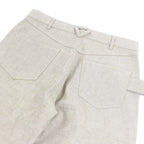 Bottega Veneta Cotton Button Fly Boots Cut Pants Beige 46 — view 4
