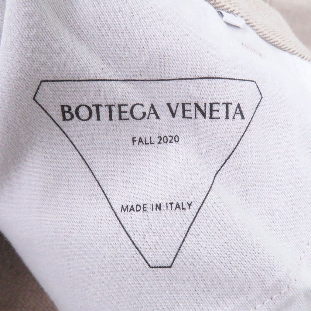 Bottega Veneta Cotton Button Fly Boots Cut Pants Beige 46 — view 5
