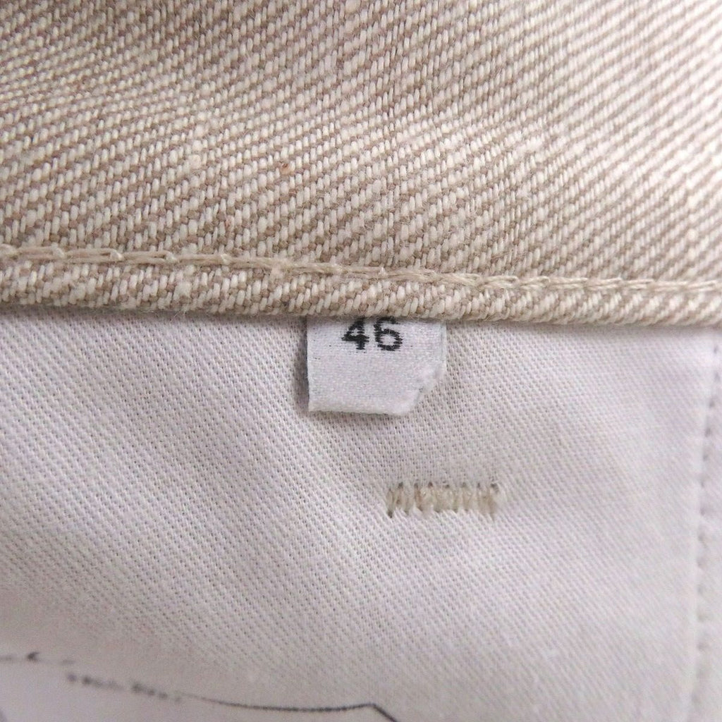 Bottega Veneta Cotton Button Fly Boots Cut Pants Beige 46 — view 6