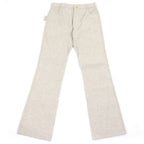 Bottega Veneta Cotton Button Fly Boots Cut Pants Beige 46