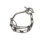 Hermes Bracelet Chaine D'ancre Punk Sh Size SV 925 Silver 3424