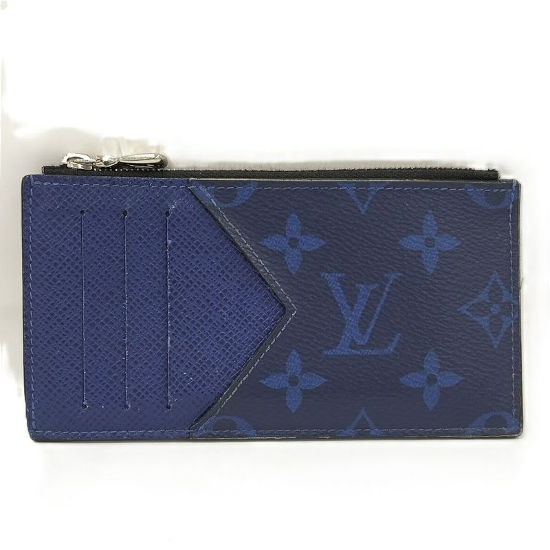 Louis Vuitton Coin Card Holder Taiga Llama