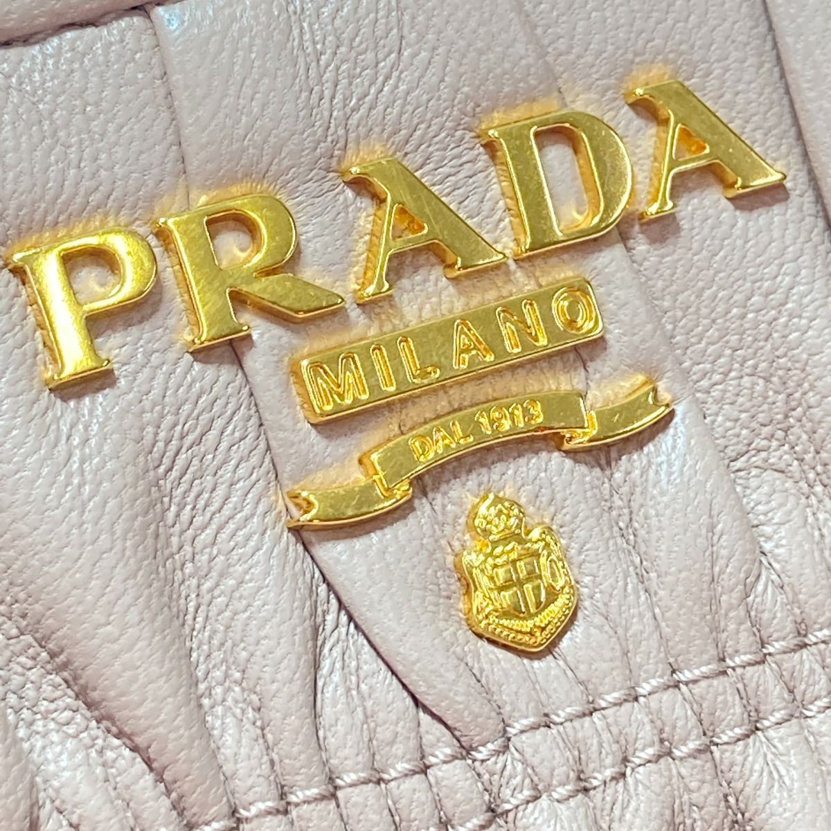 Prada Medium-Length Wallet Portafoglio Lampo 1 Ml157 Beige Cipria Round Zipper — view 5