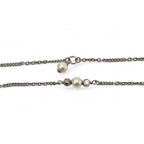 Chanel 2-Way Coco Mark CC Rhinestone Pearl Motif Silver — view 3