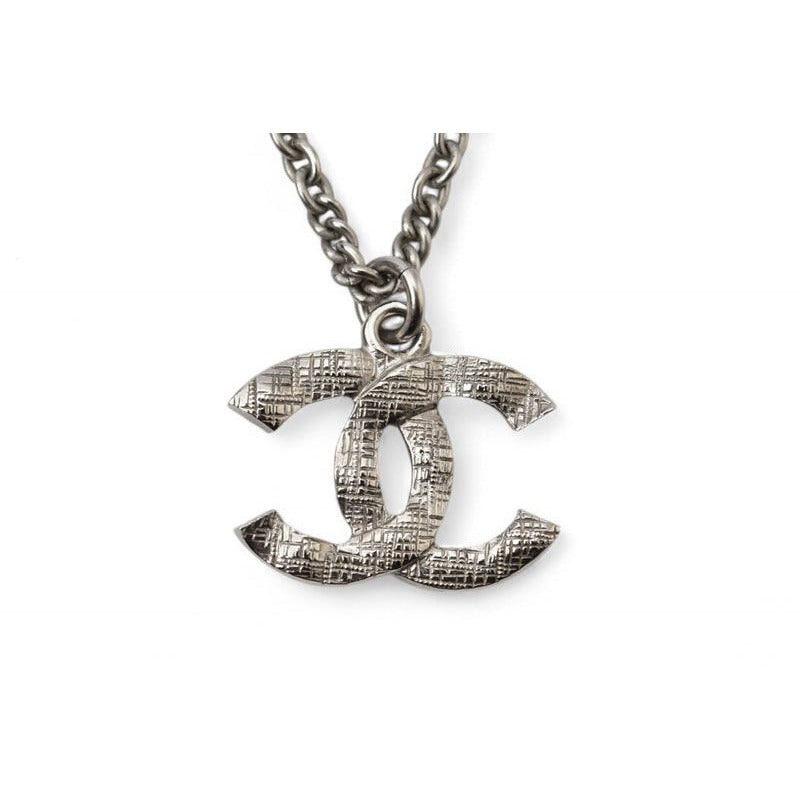 Chanel 2-Way Coco Mark CC Rhinestone Pearl Motif Silver — view 9