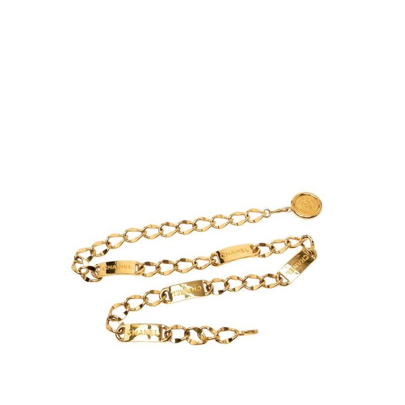 Chanel CC Logo 31 Rue Cambon Paris Chain Belt Gold Plated