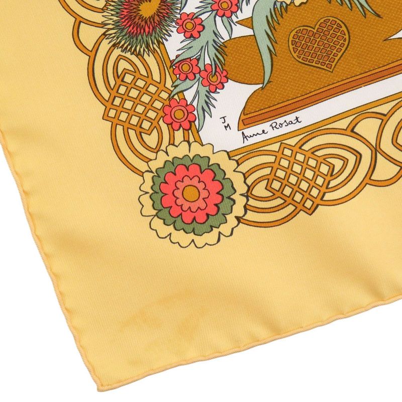 Hermes Carre 90 Decoupages Cut-Out Silk Multicolor Scarf 0750 — view 6