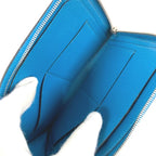 Hermes Coin Case Remix Duo Leather Blue — view 7