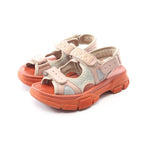 Gucci Sandals Pink Orange Leather B