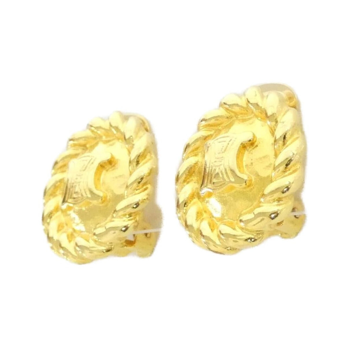 Celine Vintage Earrings Gold — view 2