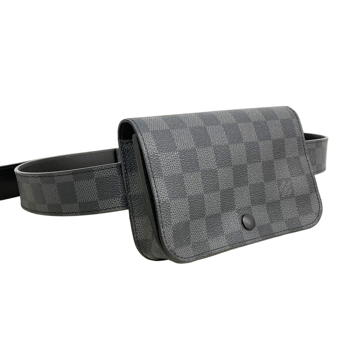 Louis Vuitton Waist Bag Damier Graphite Ceinture Pochette Homme Black — view 2