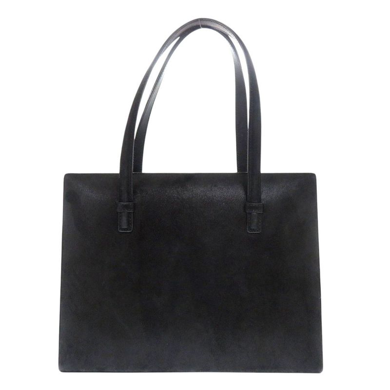 Loewe Vintage Anagram Suede Leather Black Handbag 1539 — view 2