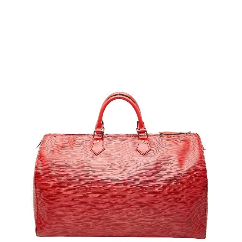 Louis Vuitton Epi Speedy 40 Boston Bag Castilian Red Leather