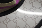Gucci Sun Visor Cap GG Mark Polyester Cotton Brown Hat — view 5