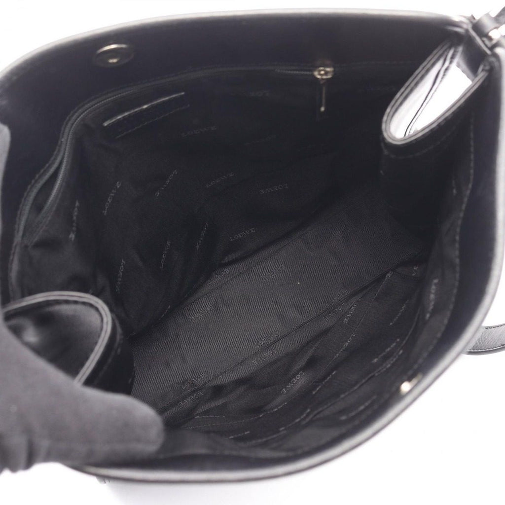 Loewe Shoulder Bag Anagram Black Leather — view 3