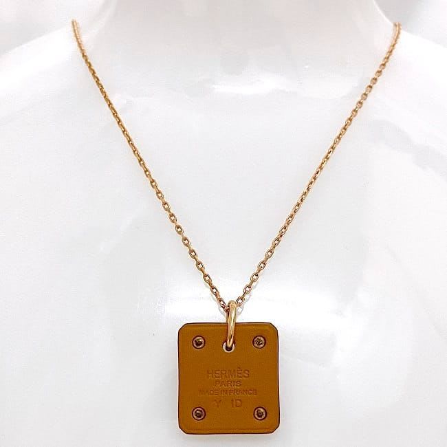 Hermes Necklace Asieur de Coeur PM Pink — view 3