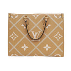 Louis Vuitton On The Go MM Handbag Tote Broderie Arizona Brown Monogram — view 2