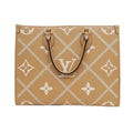 Louis Vuitton On The Go MM Handbag Tote Broderie Arizona Brown Monogram
