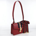 Gucci Sylvie Shoulder Bag Leather Red