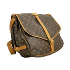 Louis Vuitton Shoulder Bag Monogram Saumur 35 Brown — view 2