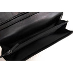 Gucci Long Wallet Men Leather Black Diamante Bifold with Coin — view 7