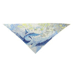 Hermes Scarf Carre Geant Triangle Accessory Total Silk Blue White