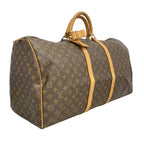 Louis Vuitton Boston Bag Monogram Keepall 60 Brown — view 2