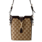 Gucci Shoulder Bag Mini GG Canvas Leather