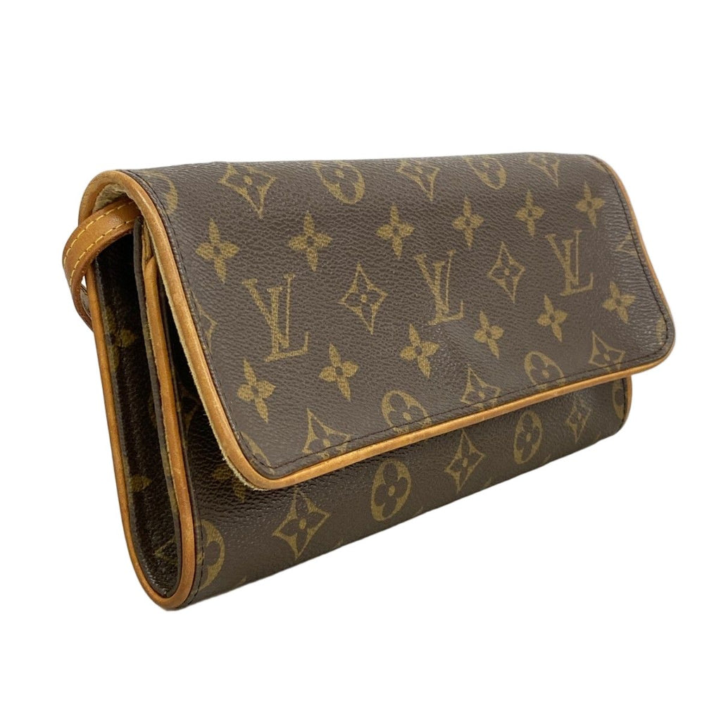 Louis Vuitton Shoulder Bag Monogram Pochette Twin GM Brown — view 2