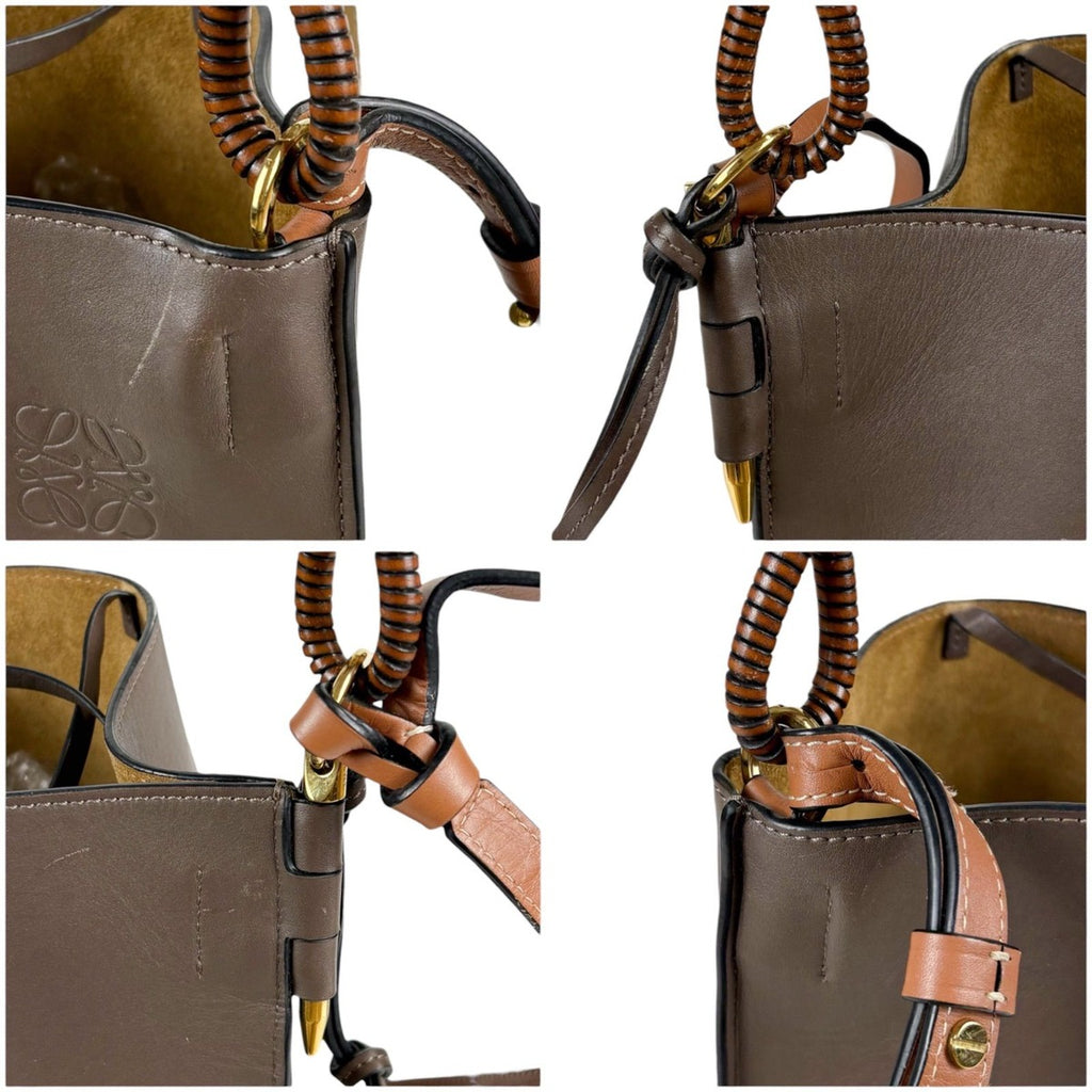 Loewe Gate Bucket Shoulder Bag Cocoa Brown — view 5