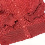 Dior Long Sleeve Booker Digan Puff Balloon M Red Cotton — view 6