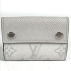 Louis Vuitton Trifold Wallet Discovery Compact Taiga Leather