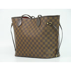 Louis Vuitton LV Neverfull MM Damier Ebene Tote Shoulder Bag Brown — view 2