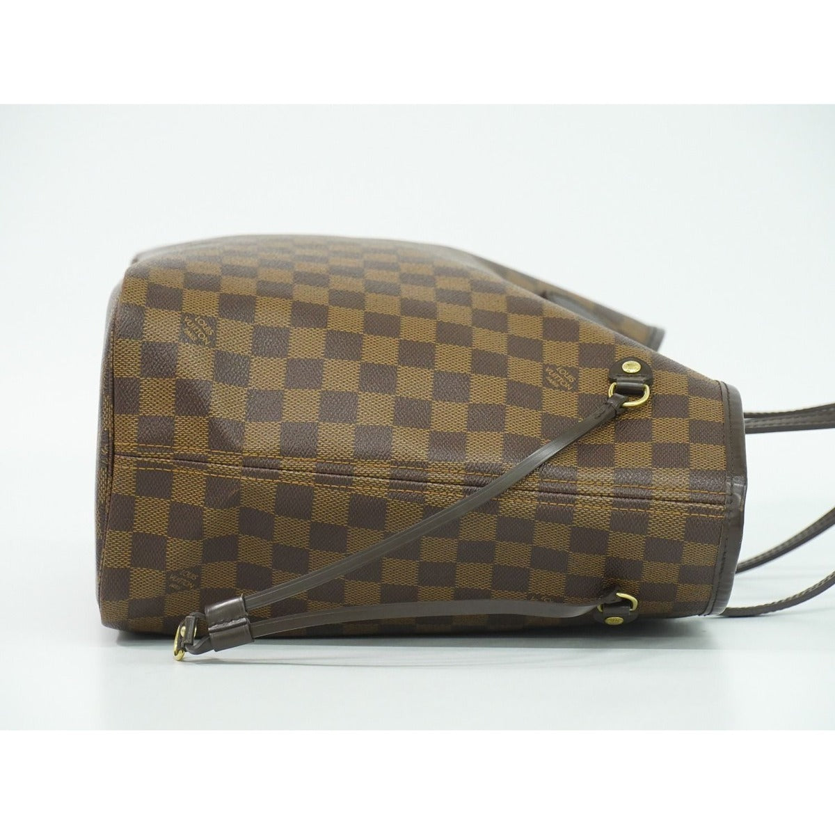 Louis Vuitton LV Neverfull MM Damier Ebene Tote Shoulder Bag Brown — view 4