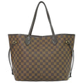 Louis Vuitton LV Neverfull MM Damier Ebene Tote Shoulder Bag Brown