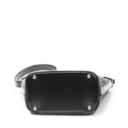 Celine Zip Shoulder Hobo Black Brown Macadam Canvas — view 6