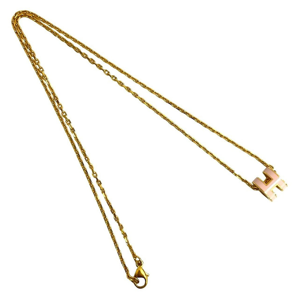 Hermes Box Mini Pop Necklace Pendant Choker Rose — view 4