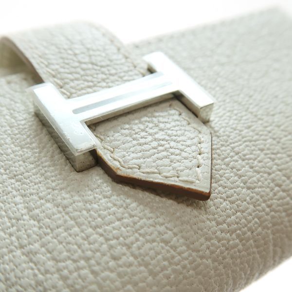 Hermes Bearn Key Case 4 Series Chevre White — view 8