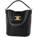 Celine Bucket Louis e 2-Way Triomphe Handbag Leather Black