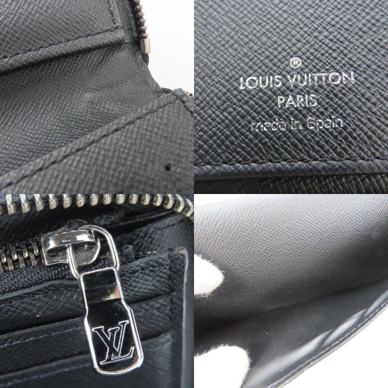 Louis Vuitton Long Wallet Zippy Vertical Monogram Eclipse Black — view 7