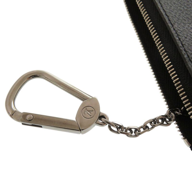 Louis Vuitton Pochette Cles Damier Graphite Black Coin Case 1091 — view 8