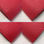 Hermes Kelly Vaux Epson a Engraved Rose Tyrian Long Wallet Silver — view 9
