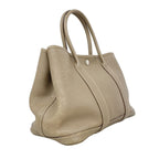 Hermes Tote Garden Party TPM Taurillon Clemence Etoupe Silver — view 2