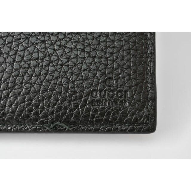 Gucci Wallet Fold Dorian Black Calf Leather Never — view 7