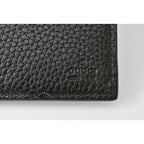 Gucci Wallet Fold Dorian Black Calf Leather Never — view 7