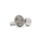 Loewe Ring Silver Anagram Rhinestone — view 2
