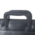 Gucci 015 Leather 2-Way Business Shoulder Document Briefcase Tote — view 2