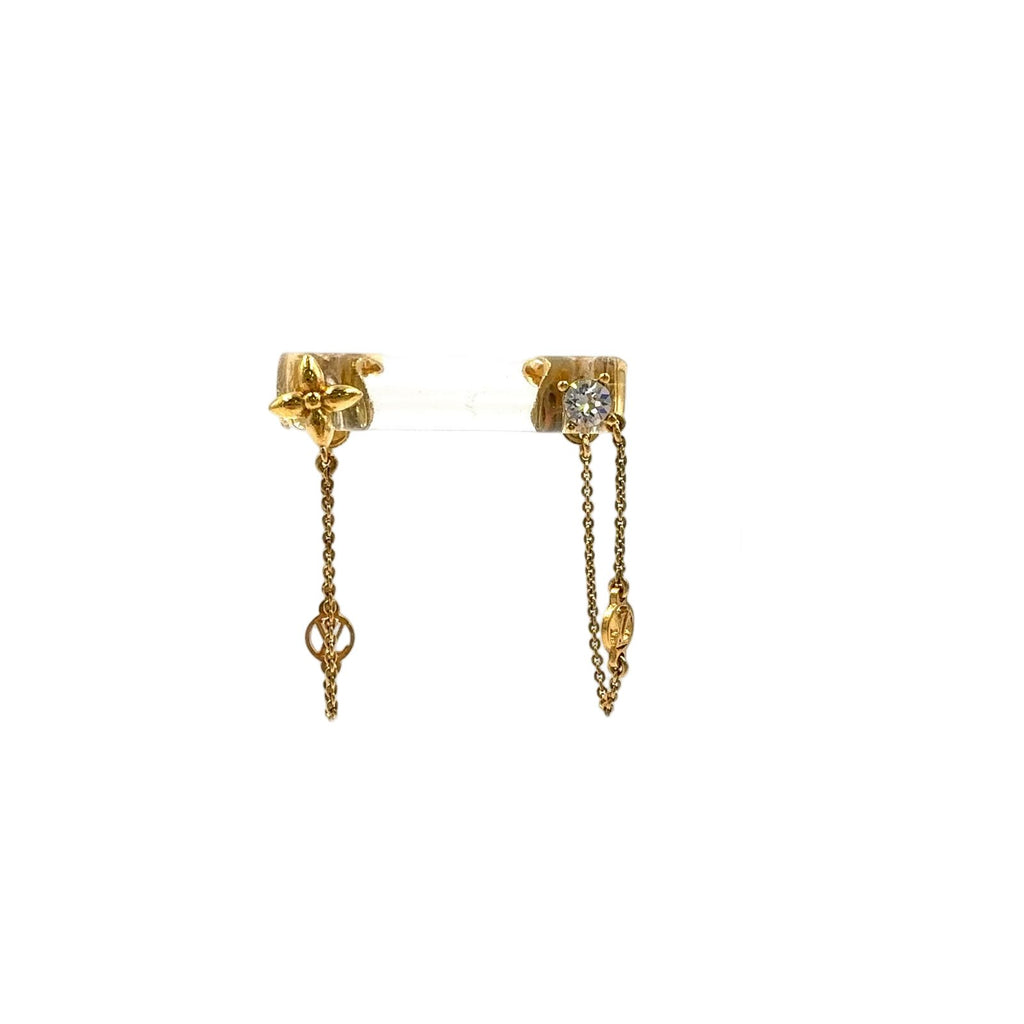 Louis Vuitton Boucle Doreille Petit Metal Gold Earrings